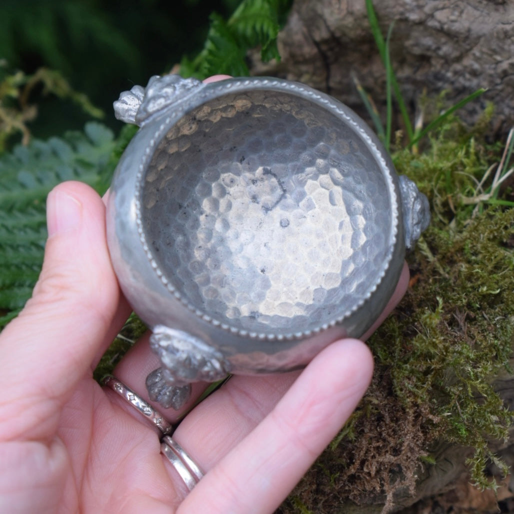 Vintage Pewter Cauldron