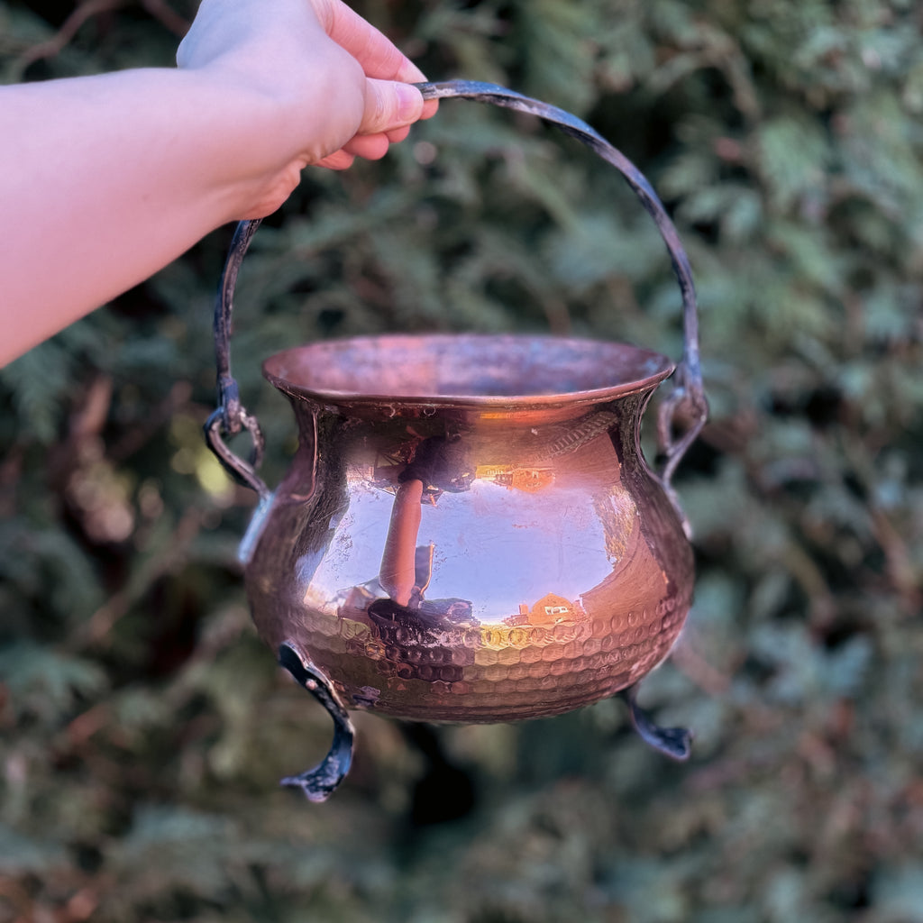 Vintage Copper Cauldron