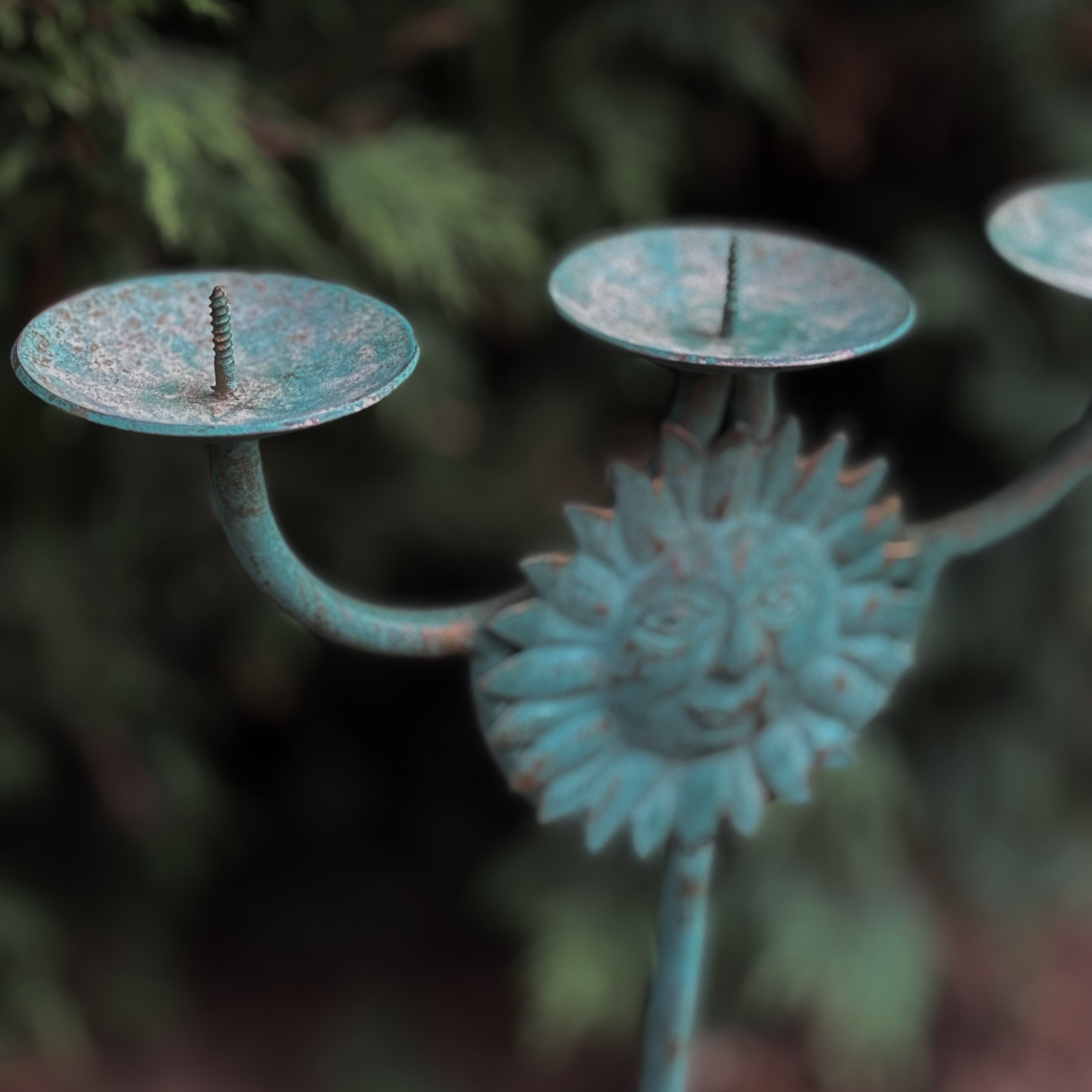 Vintage Sun Candle Stick Holder