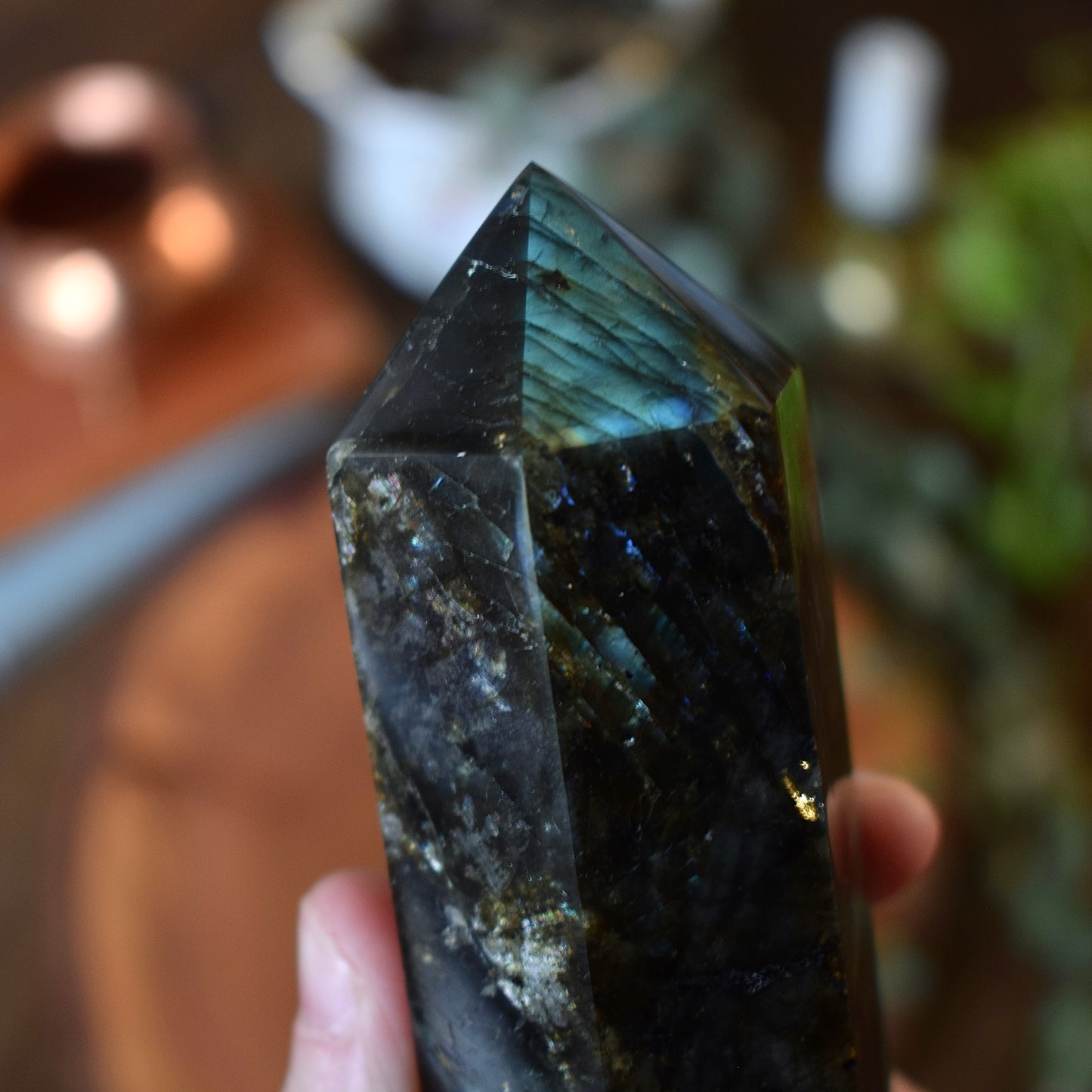 Large Labradorite Tower