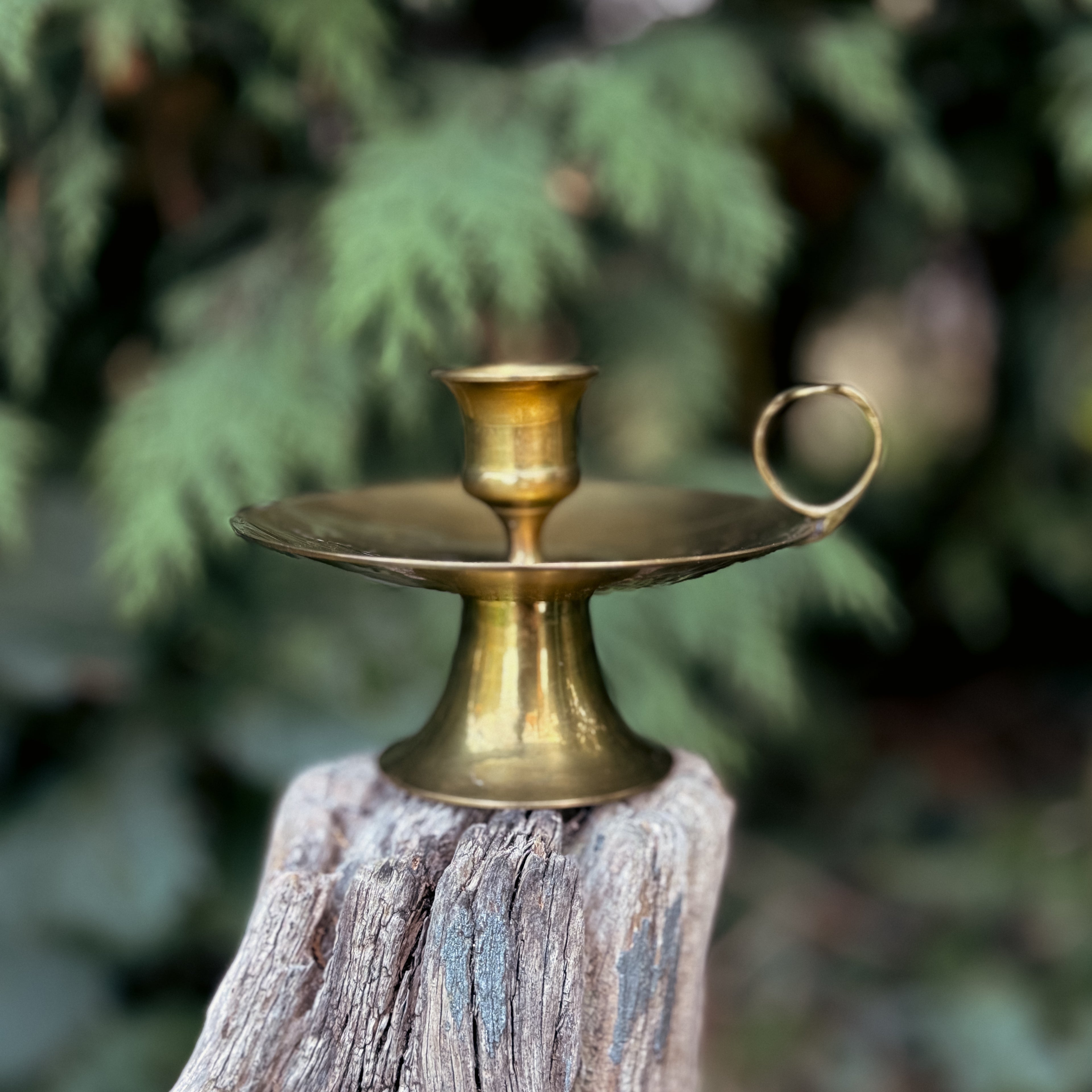 Vintage Brass Candle Holder