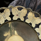 Vintage Brass Butterfly Dish