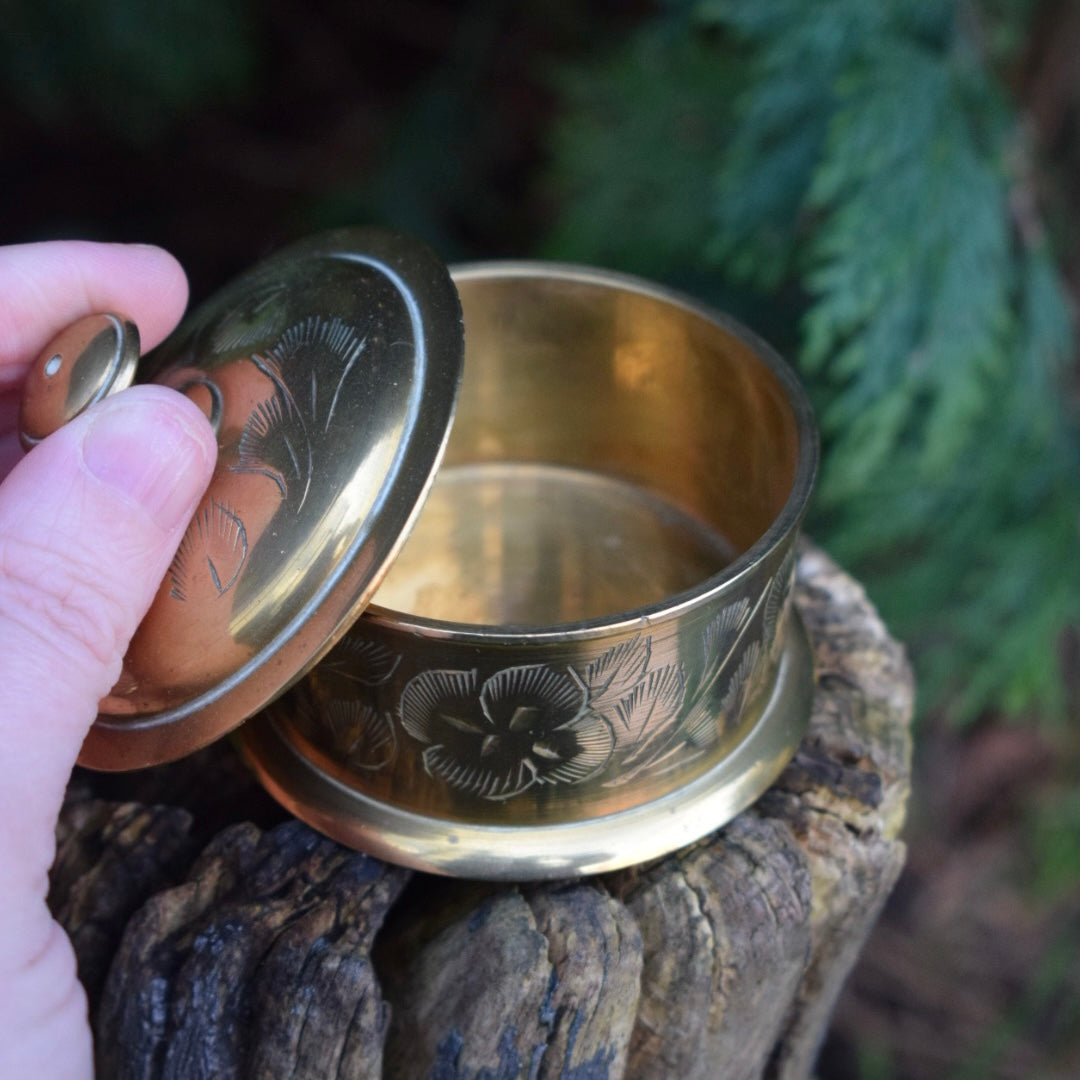 Vintage Brass Trinket Dish