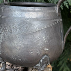 Vintage Pewter Cauldron Pot