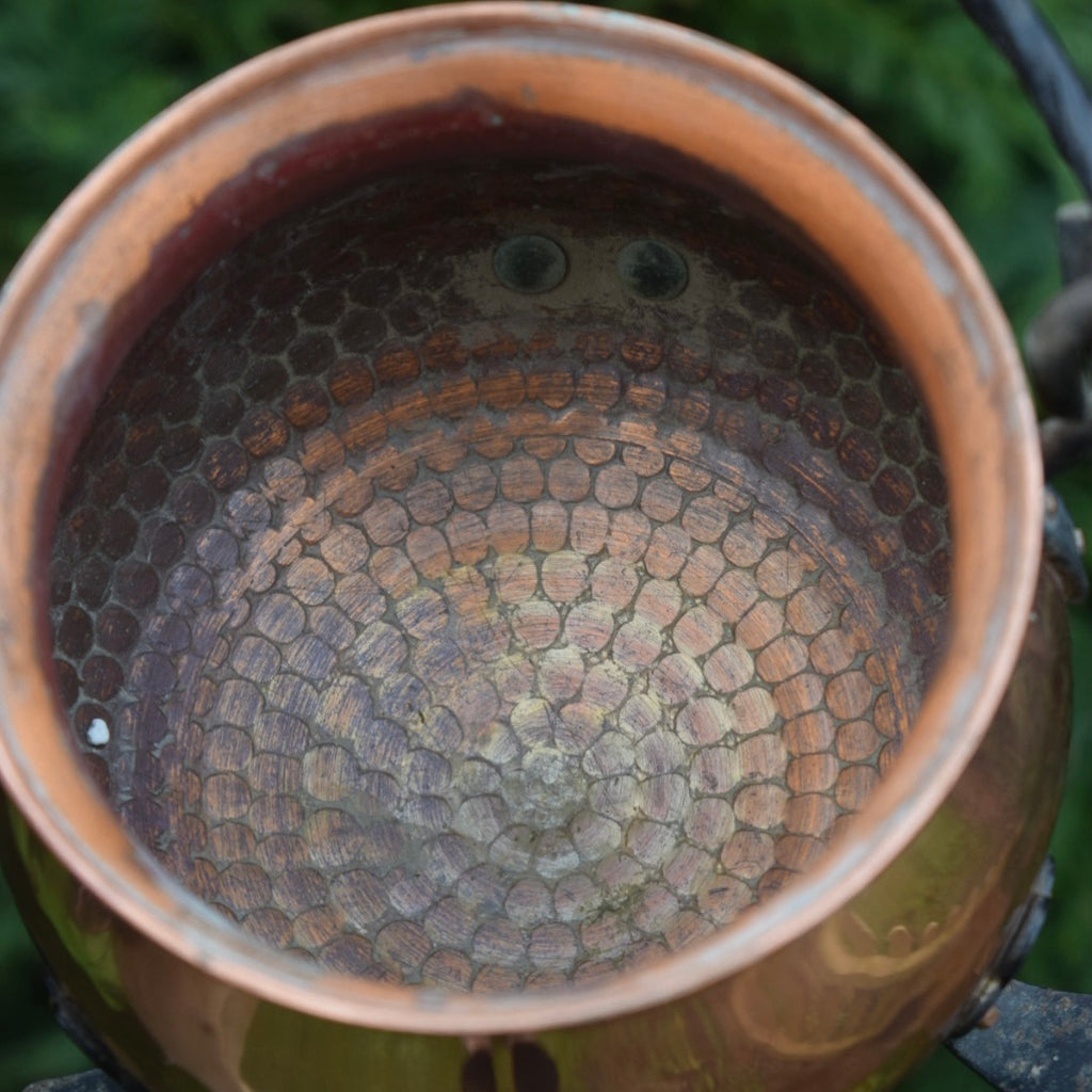 Vintage Medium Copper Cauldron