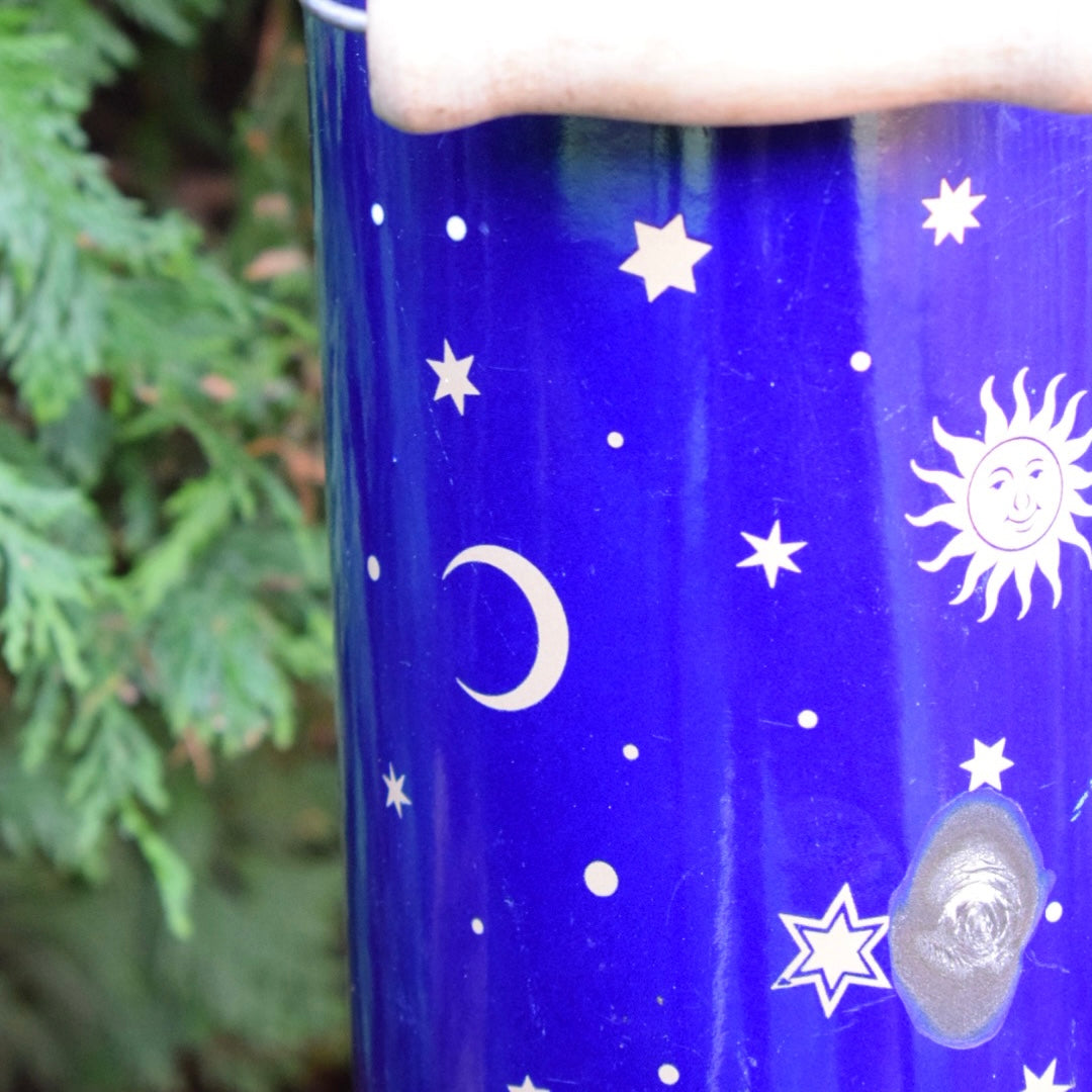 Vintage Sun, Moon & Stars Milk Churn